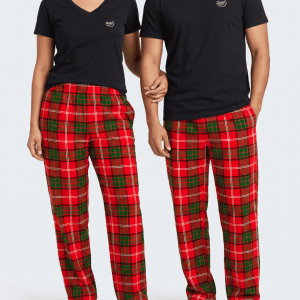 Pijama Cuadros Rojos Verdes