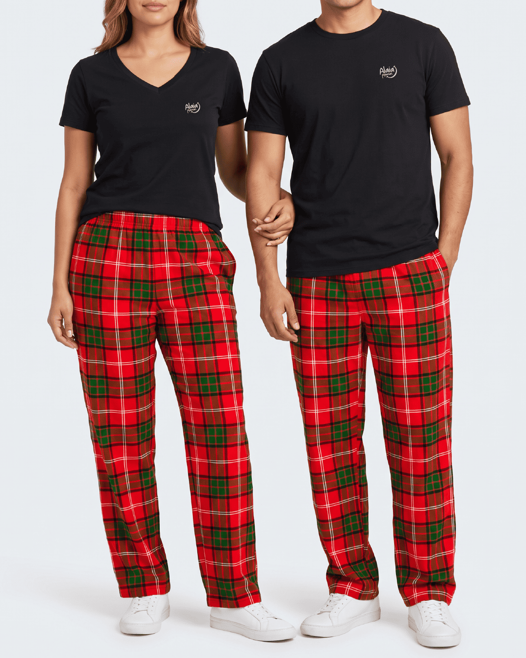 Pijama Cuadros Rojos Verdes